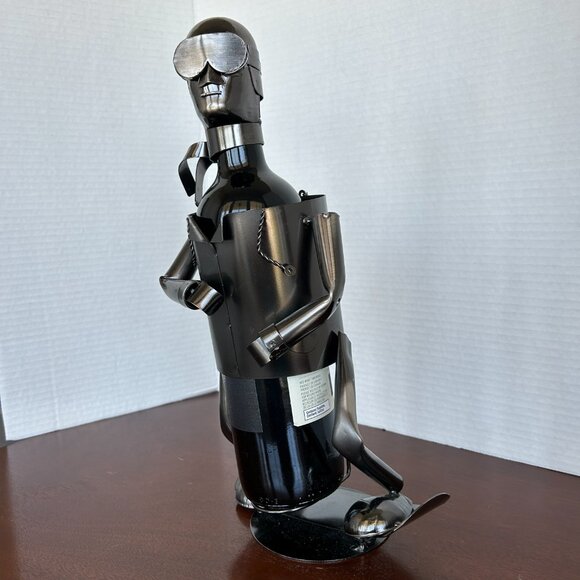 Pronto Innovations SNOWBOARDER Metal Wine Bottle Holder Caddy - Picture 9 of 11